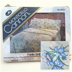 Vintage Floral Twin Sheet Set